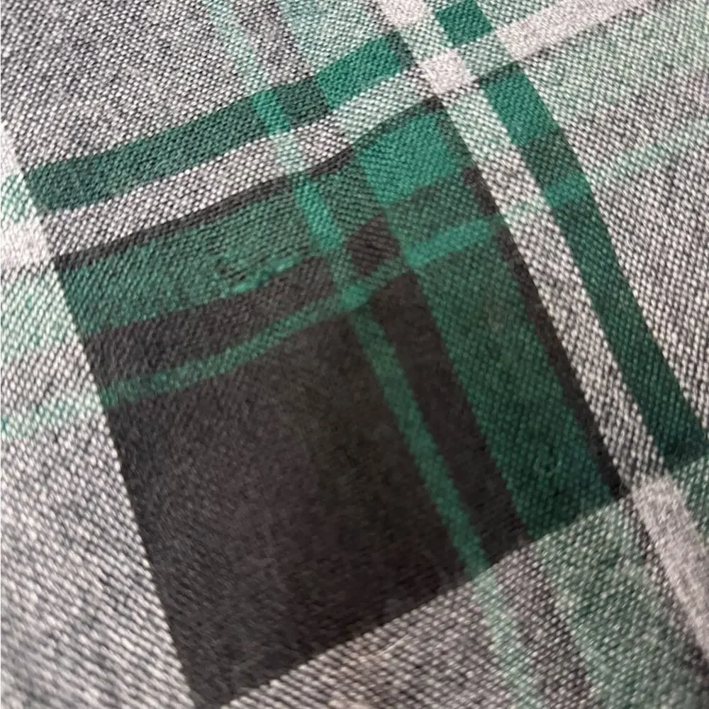 VNT Quilted Flannel Shirt Jacket Shacket Size 2XL GreenPlaid Lined NorthCrest